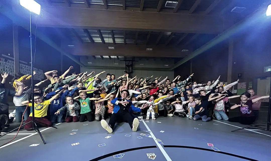 Magicien spectacle école